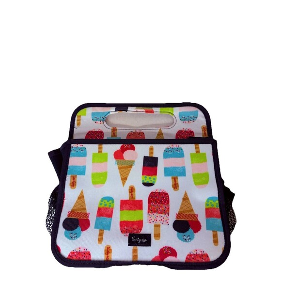 Thirty One Small Tote Crafting About 10" x 10" x 7" Popsicle Ice Cream Print - Picture 8 of 8